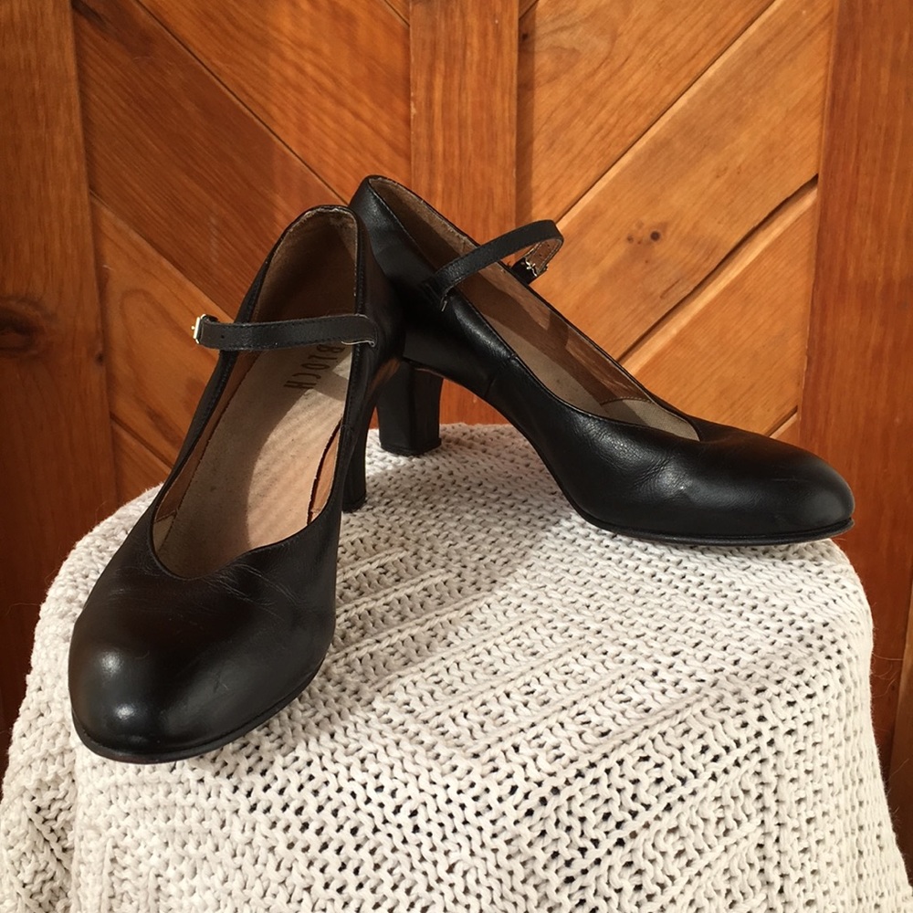 Black Leather Dance Shoes